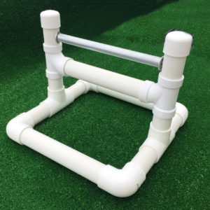 PVC base for mini agility teeter